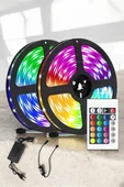 Yeni Nesil RGB Işıklı 10Metre Şerit Led Kumandalı Şarj Edilebilir - 1