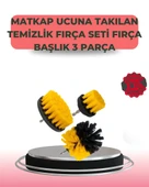 3 Parça Matkap Ucu Temizlik Fırçası Dayanıklı Naylon Kıllı - 1