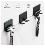 Zhltools Paslanmaz 2li Traş Bıçağı Tutucu Banyo Lif Askısı Çok Amaçlı Askı thumbnail 1