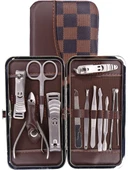 Tırnak Makası Tırnak Bakım Seti Deri Çantalı 12 Parça Set (5250) - 5