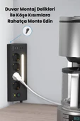Akım korumalı priz 4'LÜ Priz 2X-usb 2X,-ype-C Çıkışlı Grup Priz Çoğaltıcı PRO-LP764 - 3