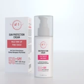 Pink Touch 50+spf Uvb + Uva Broad Hafif Tonlu Pembe Dokunuş Güneş Koruyucu Yüz Kremi Su Bazlı - 1