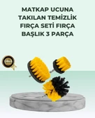 Matkap Uyumlu Temizlik Fırçası Seti 3’lü Çok Amaçlı - 1