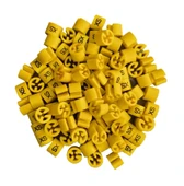 Askı Için Sarı Baskılı (XS)' Benden Boncuğu (100 Adet) thumbnail 1