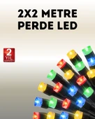Taşınabilir Pil İle Çalışan LED Işık – 2x2 Metre Perde Modeli - 1
