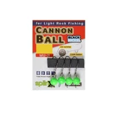 Spiinx Cannon Ball Mafsallı Yeşil UV Jig Head thumbnail 1