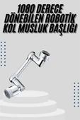 Mutfak Musluk Başlığı 1080 Derece Dönebilir Oynar Başlıklı Musluk Aparatı - 2