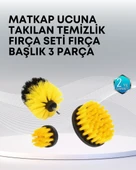 3’lü Matkap Ucu Temizlik Fırçası Seti Çok Amaçlı - 1