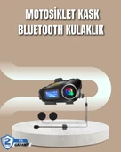 500 Metre İnterkom Mesafeli Kask Kulaklığı Gürültü Engelleyici - 1