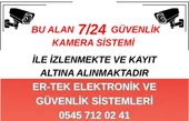 BU ALAN KAMERA SİSTEMİ İLE 7/24 TAKİP VE KAYIT EDİLMEKTEDİR PVC TABELA LEVHASI A4 BOYUT FİRMA İSMİ KİŞİSELLEŞTİRİLEBİLİR ÜRÜN - 1