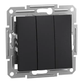 Schneider Electric EPH2100171 Asfora Antrasit Üçlü Anahtar - 1