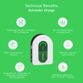 Schneider Electric EVH5A22N2S Evlink 7,4/11/22kW Haberleşmeli Araç Şarj Cihazı - 3