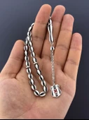 MURİ TESBİH 38,5 GR BJK Lİ GÜMÜŞ BEYZİ KESİM 6,50X8,50 - 3