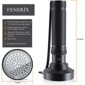 100 LED 395nm Mor Işık Uv El Feneri - Ultraviyole Fener thumbnail 3