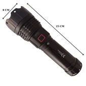 Powerdex PD-16000 Profesyonel Şarjlı El Feneri 9000 Lümen thumbnail 2