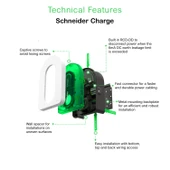 Schneider Electric EVH5A22N2S Evlink 7,4/11/22kW Haberleşmeli Araç Şarj Cihazı - 4