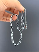 MURİ TESBİH 38,5 GR BJK Lİ GÜMÜŞ BEYZİ KESİM 6,50X8,50 - 4
