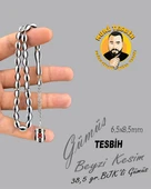 MURİ TESBİH 38,5 GR BJK Lİ GÜMÜŞ BEYZİ KESİM 6,50X8,50 - 1