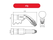 Bemis BEV-5032-1205 32A Elektrikli Araç Kablolu Şarj Seti 5 Metre - 2