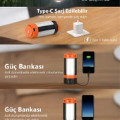 Wison Ws-623 Katlanabilir Tripodlu Şarjlı Kamp Işığı 3500 Lumen LED Fener thumbnail 3