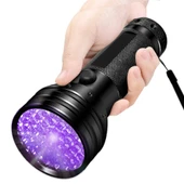 Fenerix Ultraviyole Fener, Mor Işık Uv El Feneri 51 LED , 395 NM Uv Fener thumbnail 1