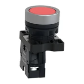Schneider Electric XA2EA42 22mm Kırmızı Yaylı Buton - 2