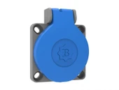 Bemis 1X16A 200/250V Mavi Pano Prizi Yatay Giriş IP44 thumbnail 1