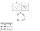 Bemis Tekli Siyah Buton Kutusu IP44 thumbnail 2