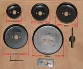 8 Parça Karbon Çelik-panç-delik Açma Testere Seti thumbnail 2