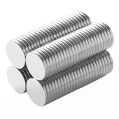 N35 12x2 Mm Neodyum Mıknatıs 250 Adet, Yuvarlak, Nikel Kaplamalı Kaliteli Ve Dayanıklı Ürün thumbnail 4