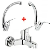 Mix Banyo Bataryası Lavabo - Evye 3 Lü Avantajlı Set thumbnail 1