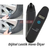 Carub Dijital Araba Lastik Hava Basınç Göstergeli Ölçer Alet thumbnail 1