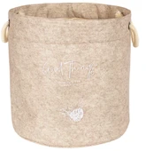 Kulplu Yuvarlak Düzenleyici Çok Amaçlı Kolay Taşınabilen Organizer Keçe Sepet (mega) 03648 thumbnail 5