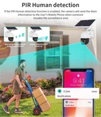 Wifi Uygulamalı Gece Görüşlü Solar Güneş Enerjili Kamera Akıllı Dış Mekan Güvenlik Kamerası thumbnail 4