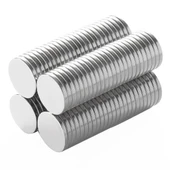 N35 12x2 Mm Neodyum Mıknatıs 100 Adet, Yuvarlak, Nikel Kaplamalı Kaliteli Ve Dayanıklı Ürün thumbnail 4