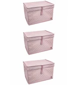 Çok Amaçlı Düzenleyici Kutu Organizer Cırt Cırtlı Hurç Mega Plus Boy 40cm X 30cm X 70cm (5 Adet) thumbnail 2