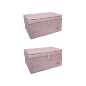 Düzenleyici Kutu Organizer Cırtlı Saklama Hurç Maxi Boy 30cm X 40cm X 50cm (5 Adet) thumbnail 2