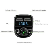Carx8 Bluetooth Araç Kiti Fm Transmitter thumbnail 1