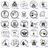 Kişiye Özel Kitap Kurdu Hediye Seti - Ahşap Kitap Damgası ve İsme Özel Metal Madalya - B Serisi - 5