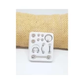 11 Parça Piercing (cerrahi Çelik) Ve Piercing Topu Seti Piirsing thumbnail 2