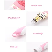 360° Dönebilen Pilli Titreşimli Kauçuk Duş Masaj Fırçası Rahatlatıcı thumbnail 4