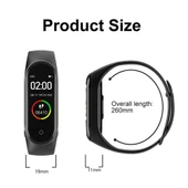 M4 Akıllı Saat Bileklik Kalp Hızı Kan Basıncı Nabız Pedometre Smart Watch thumbnail 3
