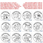 Kişiye Özel Burç Temalı Hediye Seti - Ahşap Mühür, Madalya ve Kupa Bardak Z Serisi - 3