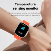 Ws28 Ultra 49mm Siri Tansiyon Ateş Nabız Ölçer Akıllı Saat thumbnail 3