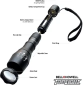 Pilli Parlak Led 5 Mod Ampul Suya Dayanıklı Mini El Feneri thumbnail 4