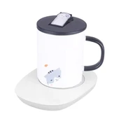 55 Derece Sabit Sıcaklıkta Seramik Metal Cam Kupa Isıtıcı thumbnail 7