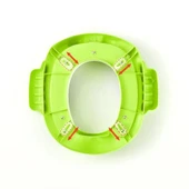 Kurbağa Model Çocuk-bebek Yanlardan Tutmalı Yumuşak Süngerli Klozet Kapağı Adaptörü Yeşil thumbnail 4