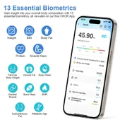 Akıllı Kablosuz Dijital Banyo Ve Vücut Yağ Ağırlık Ölçeği Vücut Kompozisyonu Analizörü Bluetoothlu Tartı - 8