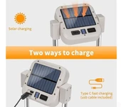 Katlanabilir Kamp Lambası Çok İşlevli Ultra Güçlü 4 Modlu Aydınlatma thumbnail 3