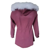 Sevilen 209 Kadın Kürklü Kot Kaban - 7